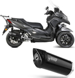 Système D'Échappement Non Catalysé Et Sans Homologation Acoustique Mover Acier Noir - Mivv Compatible Avec Yamaha Tricity 300 (2021-2024)