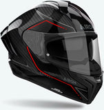 Casque Intégral Pour Moto Airoh Matryx - Mxcs99 Full Carbon 6K Gloss Carbon Stylish Taille M