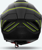 Casque Intégral Pour Moto Airoh Matryx - Mxse31 Composite Carbon Jaune Mat Sentinel Taille Xl