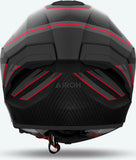 Casque Intégral Pour Moto Airoh Matryx - Mxse55 Composite Carbon Rouge Mat Sentinel Taille Xxl