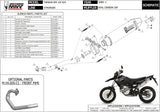 Système D'Échappement Complet Sans Catalyseur Et Homologué Au Niveau Sonore Oval Acier Carbon - Mivv Compatible Avec Yamaha Wr 125 R (2009-2016)