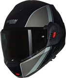 Casque Modulable Travelling Pour Moto Nolan N120-1 Noir / Gris / Argent Verniciatura Speciale 341 Taille Xxxl