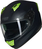 Casque Intégral Speeding Pour Moto Nolan N60-6 Noir / Vert Impulso Nobile 311 Taille S