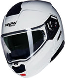 Flip-Up Travelling Motorcycle Helmet Nolan N90-3 White Classico 305 Size Xxs