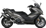 Système D'Échappement Non Catalysé Et Sans Homologation Acoustique Sr-1 Titanium Noir - Mivv Compatible Avec Kymco Ak 550 (2021-2024)