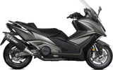 Système D'Échappement Complet Non Catalysé Et Sans Homologation Acoustique Sr-1 Acier Noir - Mivv Compatible Avec Kymco Ak 550 (2021-2024)