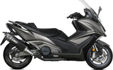 Système D'Échappement Non Catalysé Et Sans Homologation Acoustique Sr-1 Acier Noir - Mivv Compatible Avec Kymco Ak 550 (2021-2024)