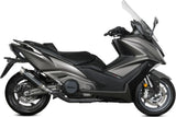 Système D'Échappement Non Catalysé Et Sans Homologation Acoustique Gppro Acier Noir - Mivv Compatible Avec Kymco Ak 550 (2021-2024)