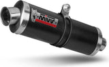 Exhaust Tip With Noise Certification Oval Carbon - Mivv Compatible With Yamaha Fzs 600 Fazer (1998-2003)