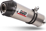 Exhaust Tip With Noise Certification Oval Titanium Carbon - Mivv Compatible With Suzuki Sv 650 (2016-2024)