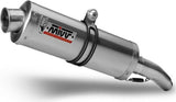 Complete Non-Catalytic Exhaust System With Sound Certification Oval Stainless Steel - Mivv Compatible With Suzuki Sv 650 (2003)