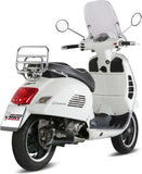 Système D'Échappement Complet Sans Catalyseur Et Homologué Au Niveau Sonore Delta Race Acier Noir Carbon - Mivv Compatible Avec Piaggio Vespa Gts 300 (2008-2020)
