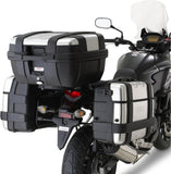 Trekker Black Top Case + Side Cases - 144 Lt Trekker Aluminium - Givi Compatible With Honda Cb 500 X (2017-2018)