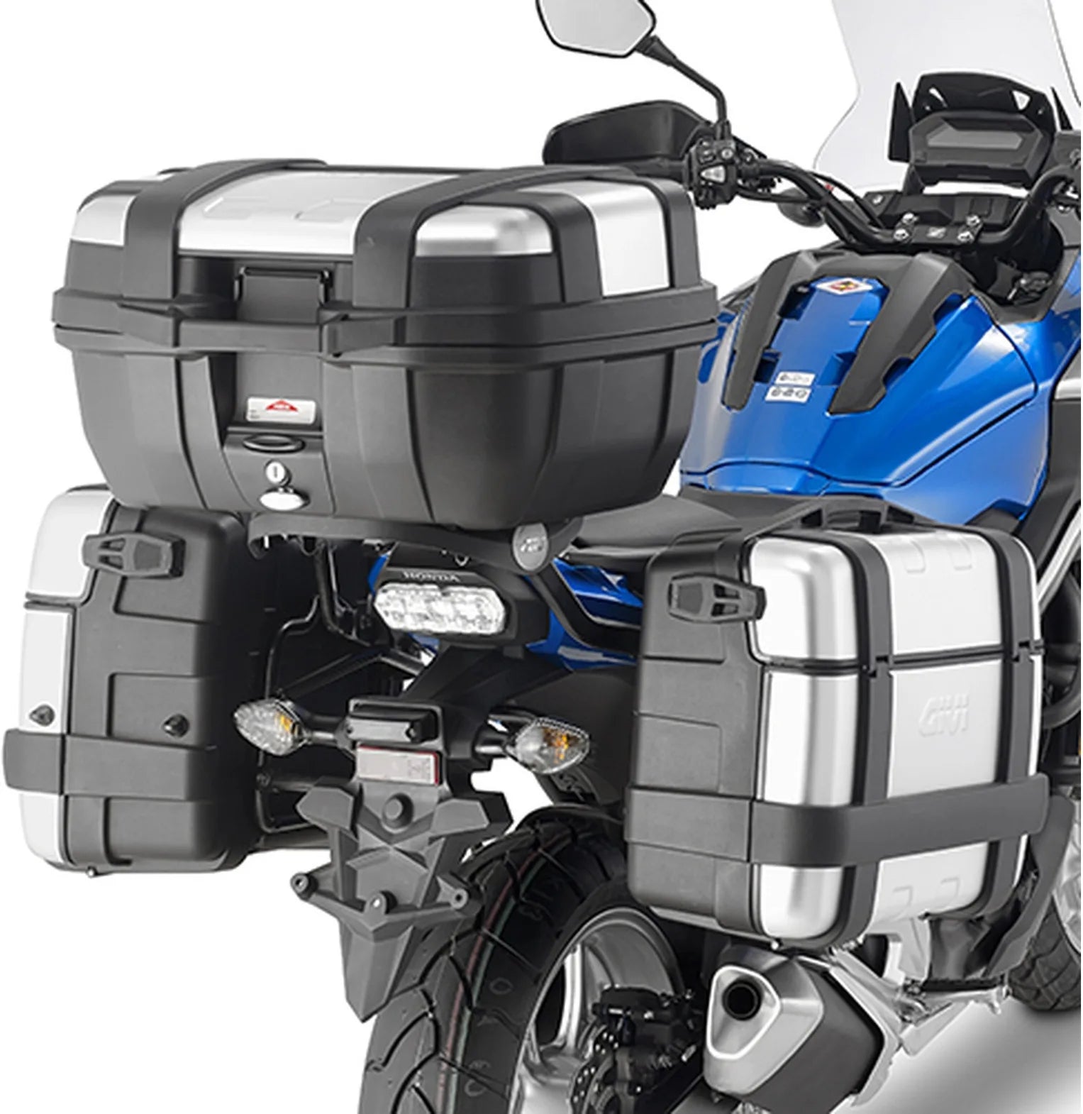 Valises Laterales Monokey Trekker Noir 92 Lt Trekker Aluminium - Givi Compatible Avec Honda Nc 750 X (2016-2020)