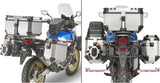 Top Case + Valises Laterales Trekker Outback Evo Smart Aluminium 138 Lt Trekker Outback Evo Smart Aluminium - Givi Compatible Avec Honda Crf 1000 L Africa Twin (2018-2019)