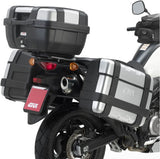 Sacoches Cavalières Monokey Noir 50 Lt Technopolymères - Givi Compatible Avec Suzuki Dl 650 V-Strom L2 L3 L4 L5 L6 (2011-2016)