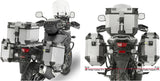 Valises Laterales Monokey Cam-Side Trekker Outback Evo Smart Aluminium Anodisé + Serrure 77 Lt Trekker Outback Evo Smart Aluminium Anodisé - Givi Compatible Avec Suzuki Dl 650 V-Strom (2017-2024)