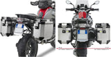 Valises Laterales Monokey Cam-Side Trekker Outback Evo Smart Aluminium + Serrure 88 Lt Trekker Outback Evo Smart Aluminium - Givi Compatible Avec Bmw R 1200 Gs (2013-2018)