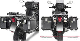 Monokey Cam-Side Trekker Outback Evo Smart Black Aluminium Side Cases + Locks - 77 Lt Trekker Outback Evo Smart Aluminium - Givi Compatible With Triumph Tiger 1200 Explorer (2012-2015)
