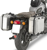 Monokey Trekker Black Side Cases - 92 Lt Trekker Aluminium - Givi Compatible With Triumph Bonneville T120 (2016-2024)