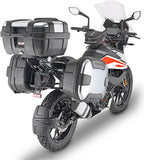 Valises Laterales Monokey Trekker Dolomiti Aluminium Noir 60 Lt Trekker Dolomiti Aluminium - Givi Compatible Avec Ktm 390 Adventure (2020-2024)