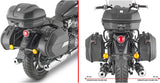 Monokey Trekker Lite Gray Side Cases - 70 Lt Trekker Lite Technopolymer - Givi Compatible With Royal Enfield Super Meteor 650 (2023-2024)