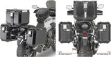Monokey Cam-Side Canyon Black Side Bags - 60 Lt Canyon Nylon - Givi Compatible With Honda Cb 500 X (2019-2023)