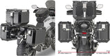 Top Case + Valises Laterales Trekker Outback Evo Smart Aluminium Noir 116 Lt Trekker Outback Evo Smart Aluminium - Givi Compatible Avec Honda Cb 500 X (2019-2023)