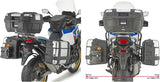 Monokey Trekker Alaska Black Aluminium Side Cases - 72 Lt Trekker Alaska Aluminium - Givi Compatible With Honda Crf 1100 L Africa Twin Adventure Sports (2024)