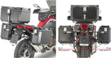 Top Case + Valises Laterales Trekker Outback Evo Smart Aluminium Anodizado 130 Lt Trekker Outback Evo Smart Aluminium Anodisé - Givi Compatible Avec Honda Crf 1100 L Africa Twin (2020-2023)