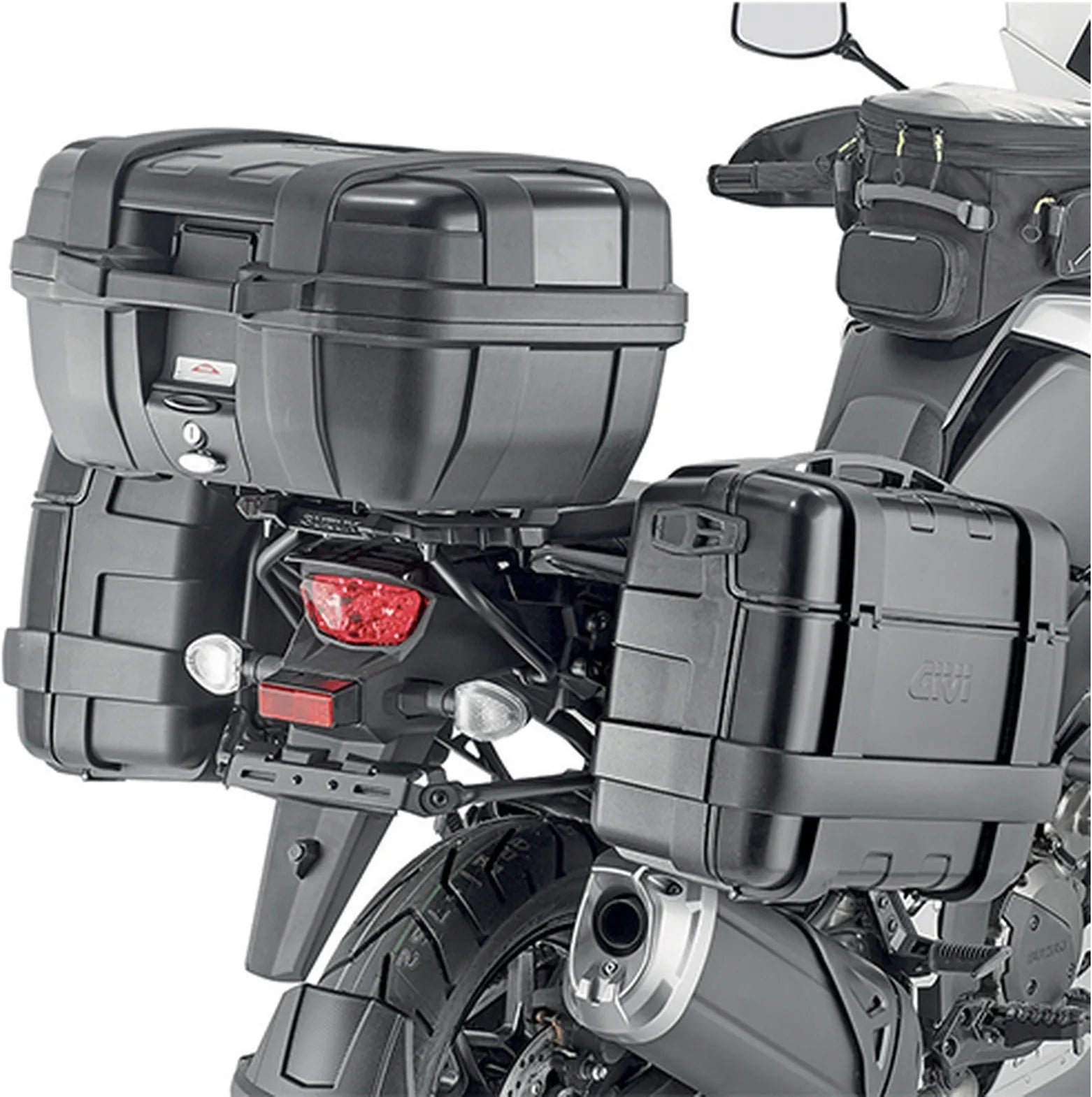 Valises Laterales Monokey Trekker Dolomiti Aluminium 60 Lt Trekker Dolomiti Aluminium - Givi Compatible Avec Suzuki V-Strom 1050 - Xt - Se (2020-2024)
