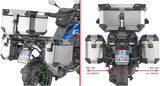 Valises Laterales Monokey Cam-Side Trekker Outback Evo Smart Aluminium Noir + Serrure 74 Lt Trekker Outback Evo Smart Aluminium - Givi Compatible Avec Bmw R 1300 Gs (2024)