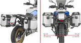 Valises Laterales Monokey Cam-Side Trekker Outback Evo Smart Aluminium Noir + Serrure 74 Lt Trekker Outback Evo Smart Aluminium - Givi Compatible Avec Bmw F 900 Gs (2024)