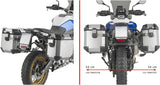 Trekker Outback Evo Smart Anodized Aluminium Top Case + Side Cases - 146 Lt Trekker Outback Evo Smart Anodized Aluminium - Givi Compatible With Bmw F 900 Gs (2024)