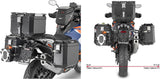 Valises Laterales Monokey Cam-Side Trekker Outback Evo Smart Aluminium Anodisé + Serrure 74 Lt Trekker Outback Evo Smart Aluminium Anodisé - Givi Compatible Avec Ktm 1290 Super Adventure S (2021-2024)