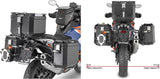 Monokey Cam-Side Trekker Outback Evo Smart Black Aluminium Side Cases + Locks - 77 Lt Trekker Outback Evo Smart Aluminium - Givi Compatible With Ktm 1290 Super Adventure S (2021-2024)