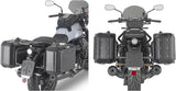 Monokey Trekker Black Side Cases - 66 Lt Trekker Aluminium - Givi Compatible With Moto Guzzi V7 850 Stone (2021-2024)