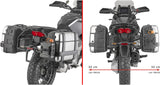 Monokey Trekker Black Side Cases - 92 Lt Trekker Aluminium - Givi Compatible With Moto Guzzi Stelvio 1000 (2024)