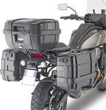 Monokey Trekker Alaska Black Aluminium Side Cases - 72 Lt Trekker Alaska Aluminium - Givi Compatible With Harley-Davidson Pan America 1250 (2021-2023)