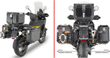 Valises Laterales Monokey Cam-Side Trekker Outback Evo Smart Aluminium Anodisé + Serrure 77 Lt Trekker Outback Evo Smart Aluminium Anodisé - Givi Compatible Avec Husqvarna Norden 901 (2022-2024)