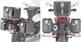 Monokey Cam-Side Trekker Outback Evo Smart Aluminium Side Cases + Locks - 74 Lt Trekker Outback Evo Smart Aluminium - Givi Compatible With Moto Guzzi V85 Tt (2019-2023)