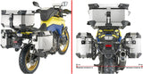 Valises Laterales Monokey Cam-Side Trekker Outback Evo Smart Aluminium + Serrure Dx Évidée 88 Lt Trekker Outback Evo Smart Aluminium - Givi Compatible Avec Suzuki V-Strom 800 Se (2023-2024)