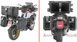 Valises Laterales Monokey Cam-Side Trekker Outback Evo Smart Aluminium + Serrure Dx Évidée 88 Lt Trekker Outback Evo Smart Aluminium - Givi Compatible Avec Bmw R 1200 Gs Adventure (2014-2018)