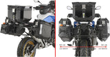 Valises Laterales Monokey Cam-Side Trekker Outback Evo Smart Aluminium Noir + Serrure Dx Évidée 88 Lt Trekker Outback Evo Smart Aluminium - Givi Compatible Avec Bmw F 900 Gs (2024)
