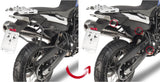 Monokey Trekker Dolomiti Black Aluminium Side Cases - 60 Lt Trekker Dolomiti Aluminium - Givi Compatible With Bmw F 650 Gs (2008-2017)
