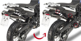 Valises Laterales Monokey Trekker Lite Noir 70 Lt Trekker Lite Technopolymères - Givi Compatible Avec Bmw F 650 Gs (2008-2017)