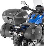 Simply Iv Silver Tech Top Case + Side Cases - 119 Lt Simply Iv Technopolymer - Givi Compatible With Honda Nc 750 S (2016-2020)
