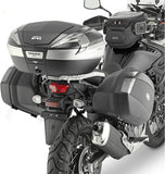Valises Laterales Monokey Side Noir Tech 70 Lt Technopolymères - Givi Compatible Avec Suzuki Dl 650 V-Strom (2017-2024)