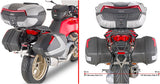 Blade Black Top Case + Side Cases - 107 Lt Blade Technopolymer - Givi Compatible With Moto Guzzi V 100 Mandello 1000 (2022-2024)