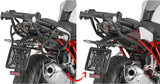 Valises Laterales Monokey Side Argent Tech 74 Lt Technopolymères - Givi Compatible Avec Bmw R 1200 Rs (2015-2018)